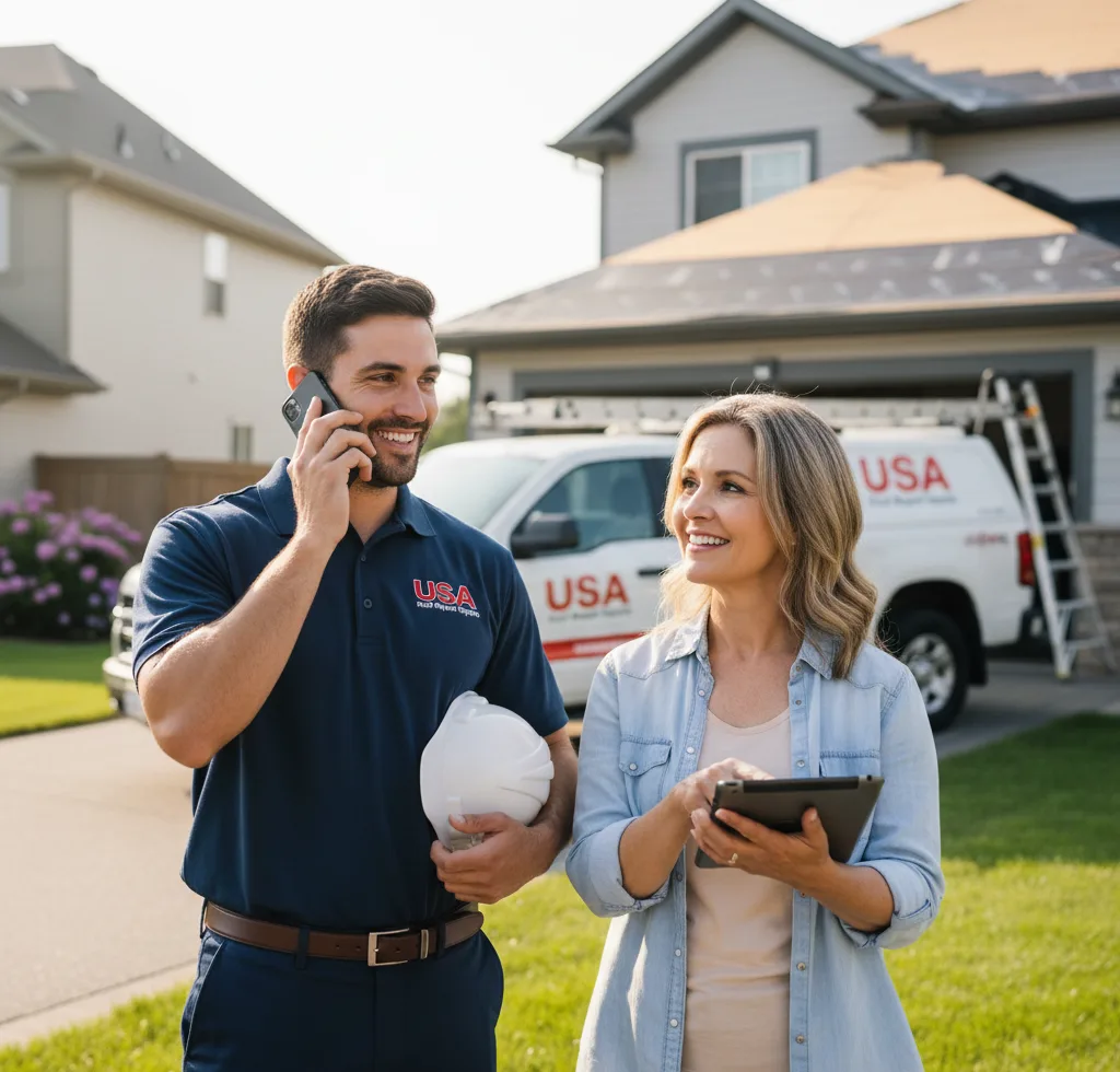 USA Roof Repair Experts customer support in Hinckley